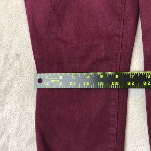 Talbots Womens Pants Size 4P Slim Jeggings Snkle Stretch Casual Travel Burgundy - Picture 5 of 12